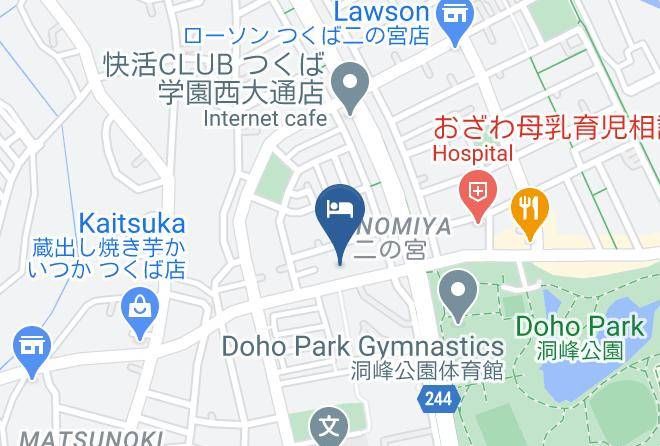 Tsukuba City - Tsukuba Maruni Hotel Maps