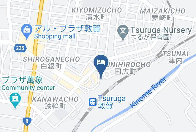 Tsuruga Manten Hotel Ekimae Map