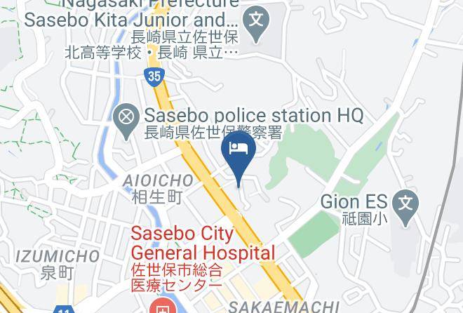Sasebo City - Tsuruya Hotel Maps