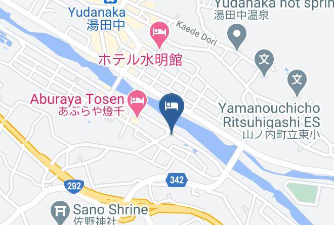 Yamanouchi Townshimotakai District - Tsuruya Ryokan Maps