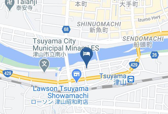 Tsuyama City - Tsuyama Grand Hotel Maps