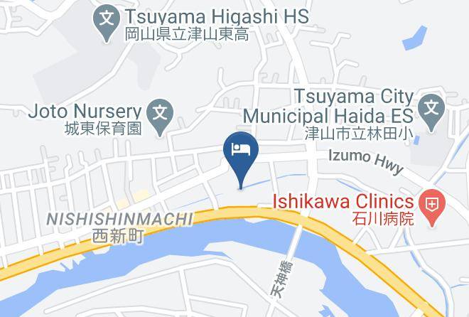 Tsuyama City - Tsuyama Kakuzan Hotel Maps