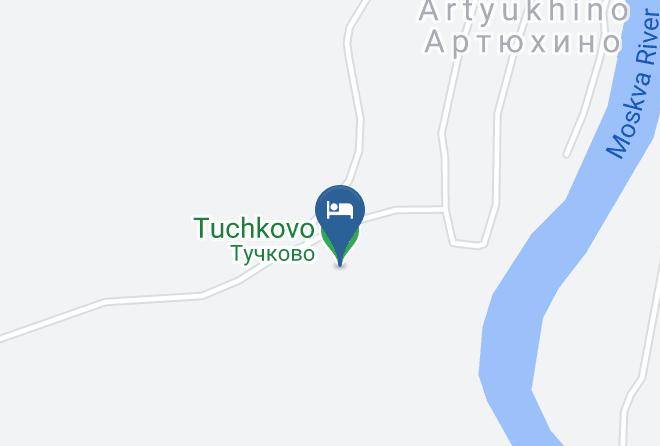 Tuchkovo Carta Geografica - Moscow - Ruzsky District