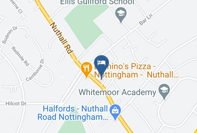 Nottingham City - Tudor Lodge Hotel Maps