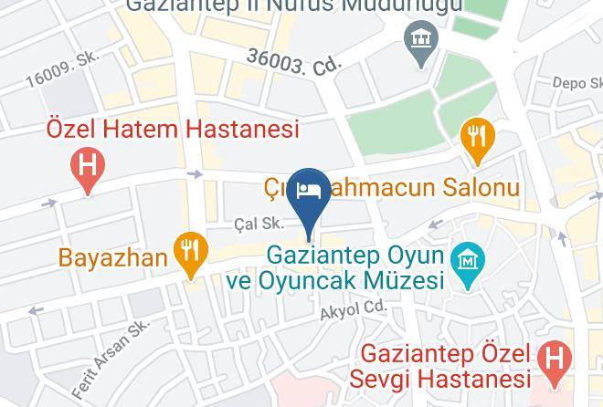 Sahinbey - Tugcan Otel Maps