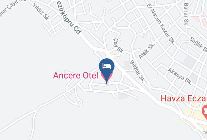Havza - Ancere Otel Maps