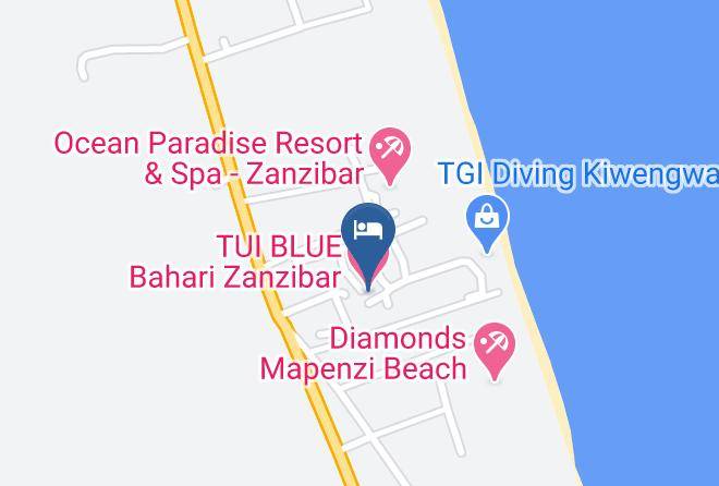 Tui Blue Bahari Zanzibar Map