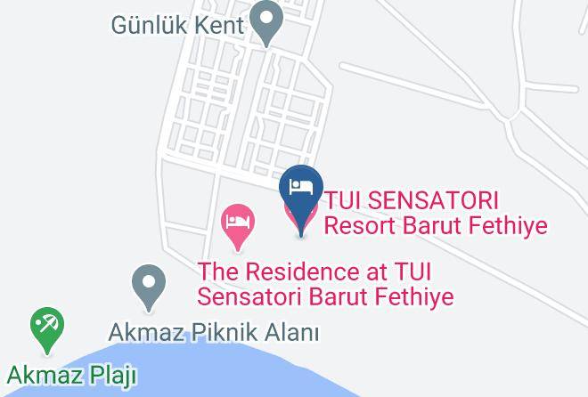 Mugla - Tui Sensatori Resort Barut Fethiye Maps