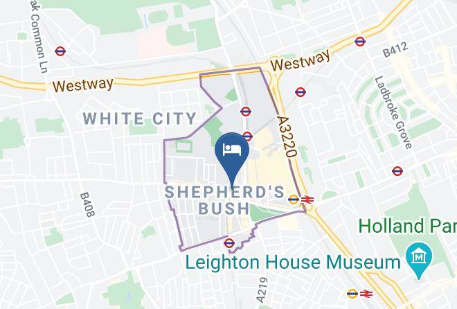 London - Hotel Shepherds Bush London Maps