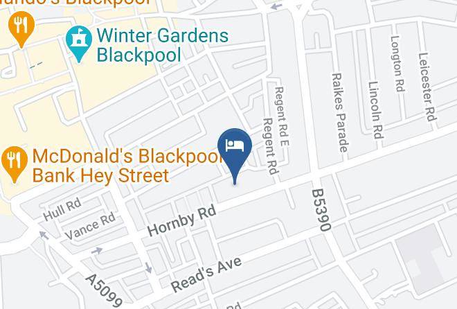 Tulip Hotel Blackpool Map