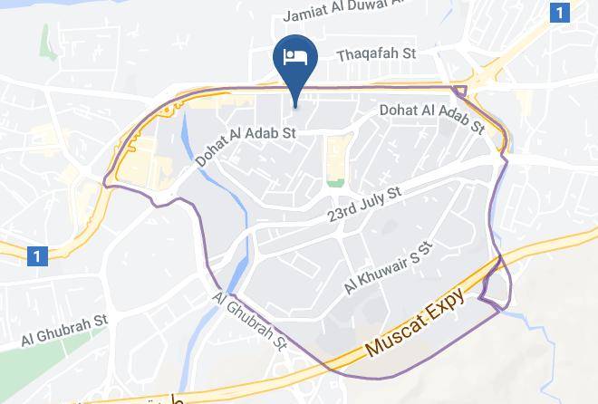 Bawshar - Tulip Inn Muscat Maps
