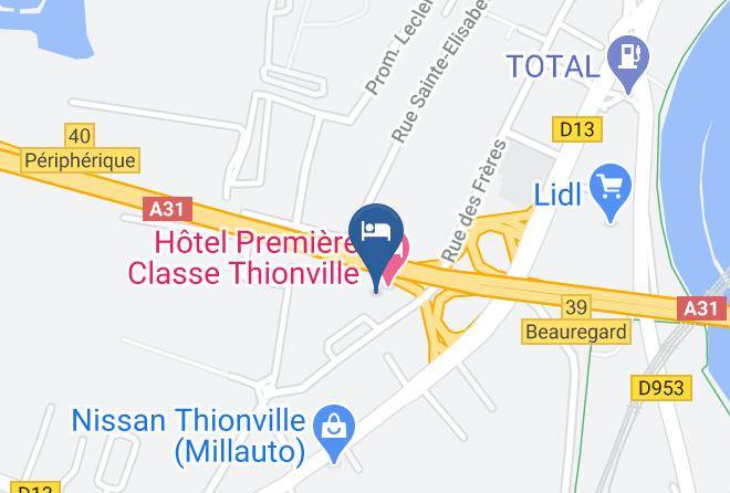 Moselle - Tulip Inn Residence Thionville Maps