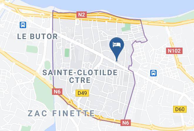 Saint Denis - Tulip Inn Sainte Clotilde La Reunion Maps