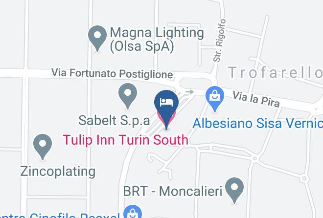 Tulip Inn Turin South Hotel Map