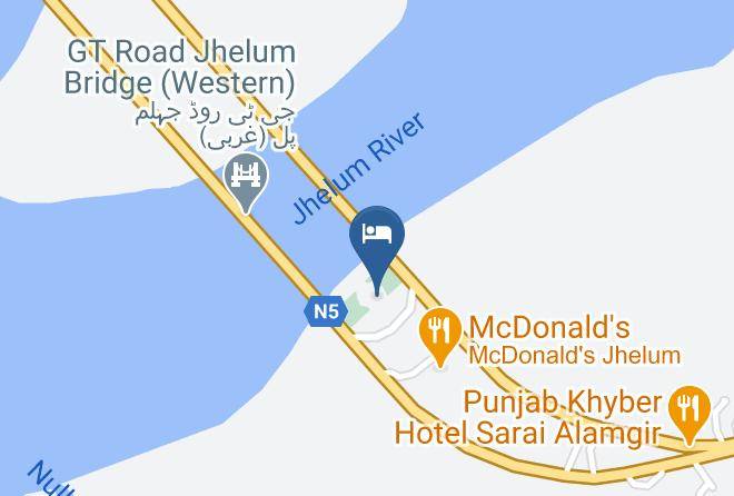 Islamabad - Tulip Riverside Hotel And Restaurant Jehlum Maps