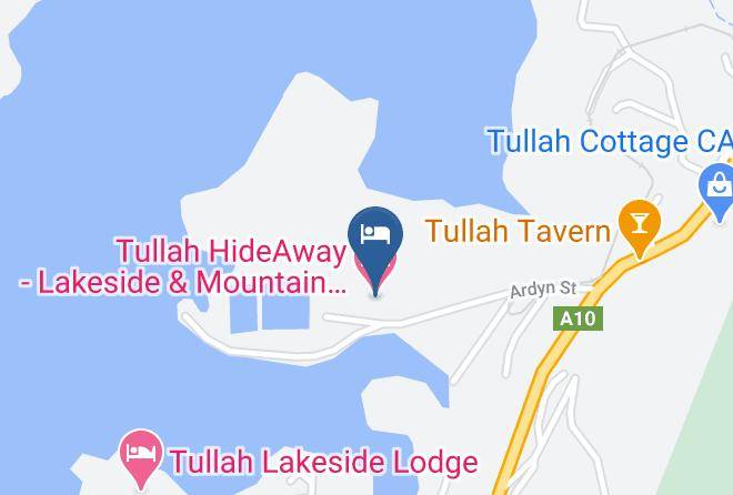 West Coast - Tullah Hideaway Lakeside & Mountain Views Maps