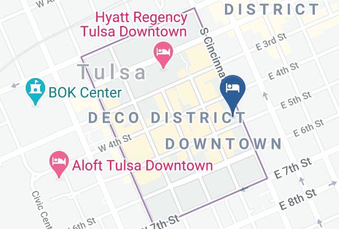 Tulsa - Tulsa Club Hotel Curio Collection By Hilton Maps
