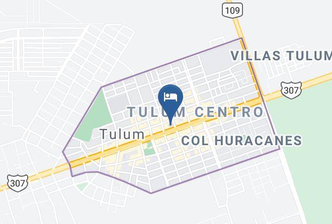 Tulum - Tulum City Hotel Maps