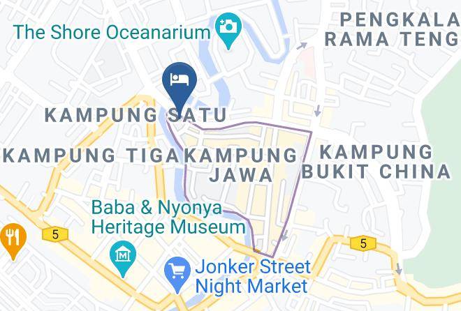 Melaka Tengah - Tun Fatimah Riverside Hotel Maps