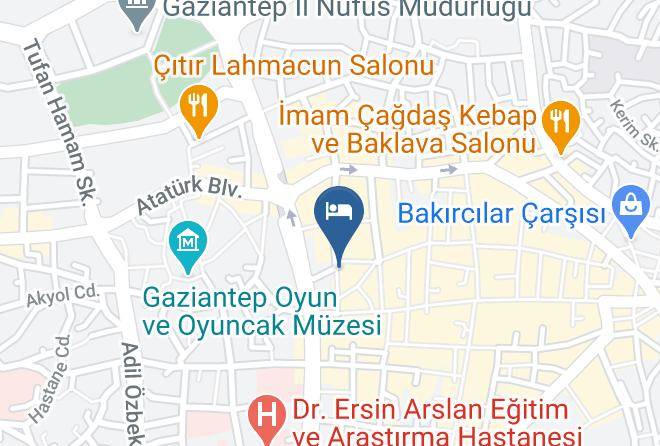 Sahinbey - Tuna Otel Maps