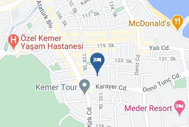 Kemer - Tuncer Garden Boutique Hotel Maps
