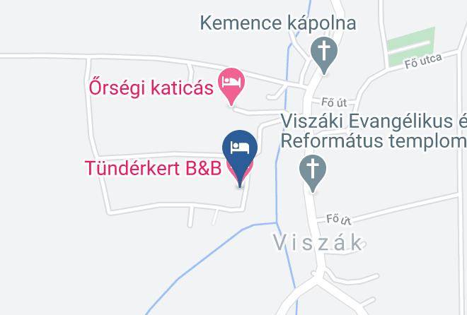 Viszak - Tunderkert B&b Maps