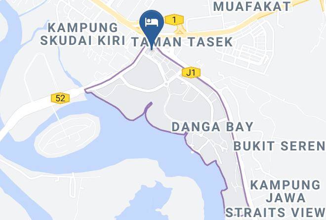 Johor Bahru - Tune Hotel Danga Bay Maps