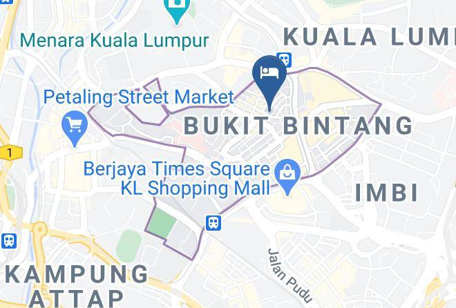 Tune Hotel Kuala Lumpur Map