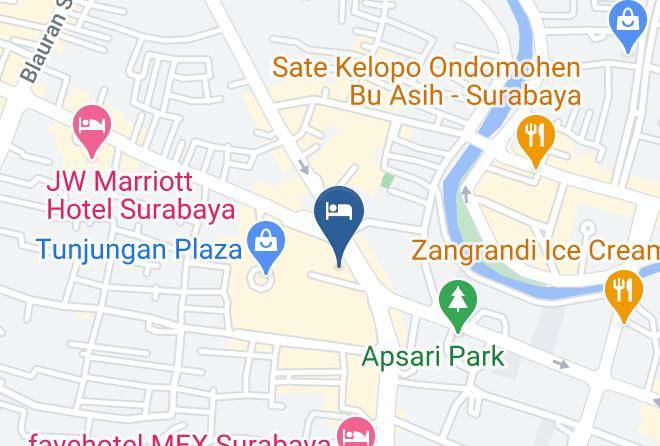 Kota Surabaya - Tunjungan Hotel Maps