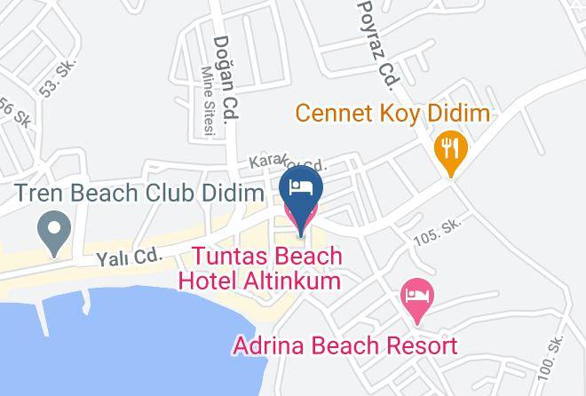 Didim - Tuntas Beach Hotel Altinkum Maps