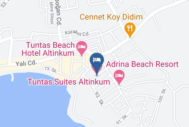 Tuntas Suites Altinkum Map - Aydin - Didim