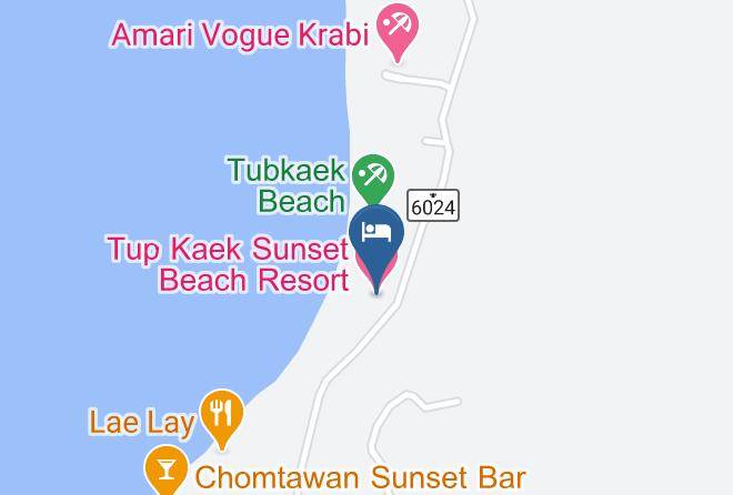 Tup Kaek Sunset Beach Resort Map