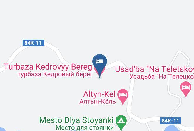 Turochaksky District - Turbaza Kedrovyy Bereg Maps