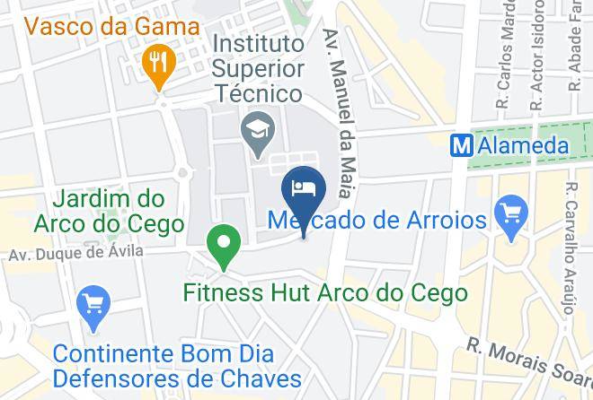 Lisbon - Turim Alameda Hotel Maps