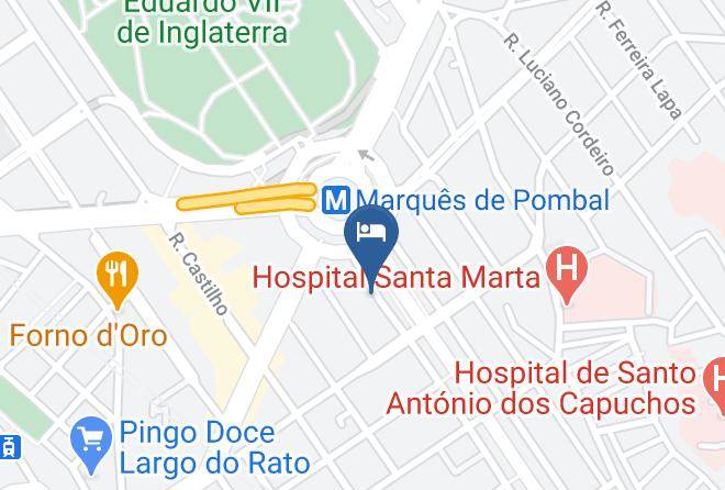 Lisbon - Turim Av Liberdade Hotel Maps