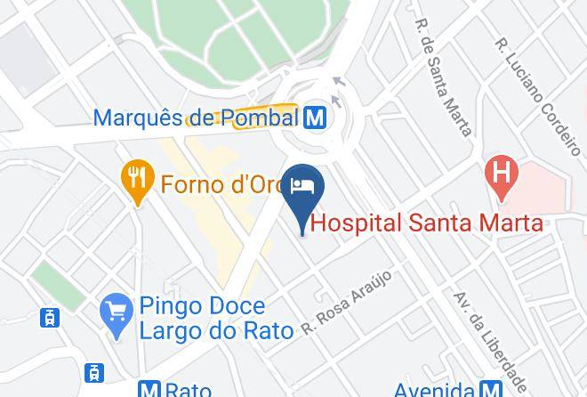 Lisbon - Turim Marques Hotel Maps