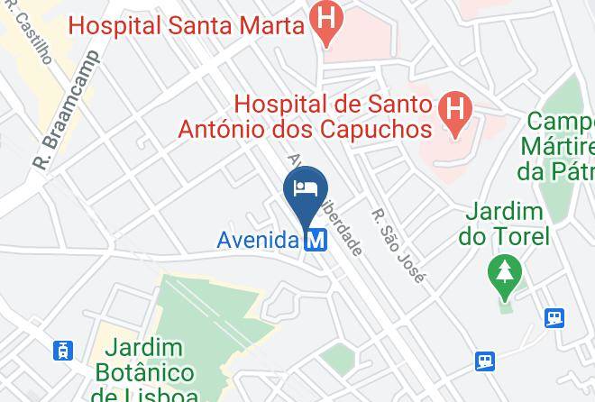 Lisbon - Turim Boulevard Hotel Maps