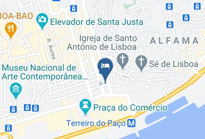 Lisbon - Turim Terreiro Do Paco Hotel Maps