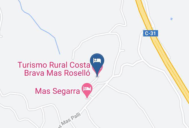 Turismo Rural Costa Brava Mas Rosello Map