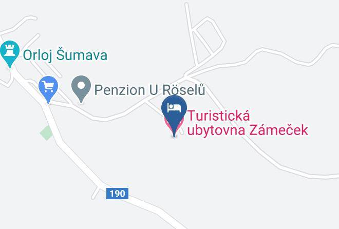 Klatovy - Turisticka Ubytovna Zamecek Maps