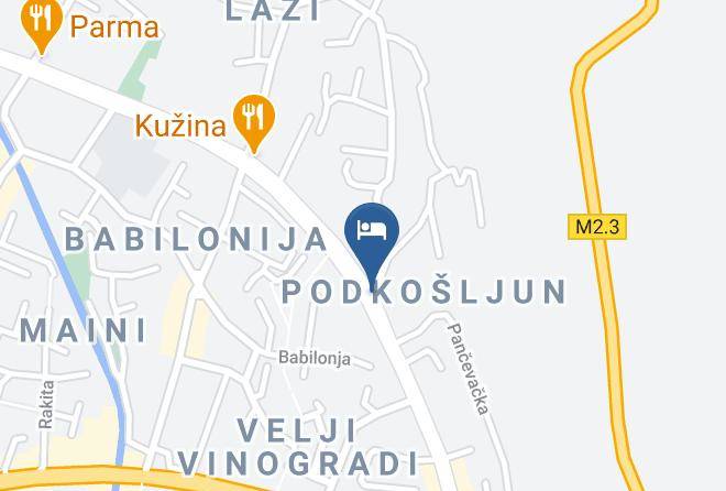Budva - Turisticko Naselje Vile Hotela Park Maps