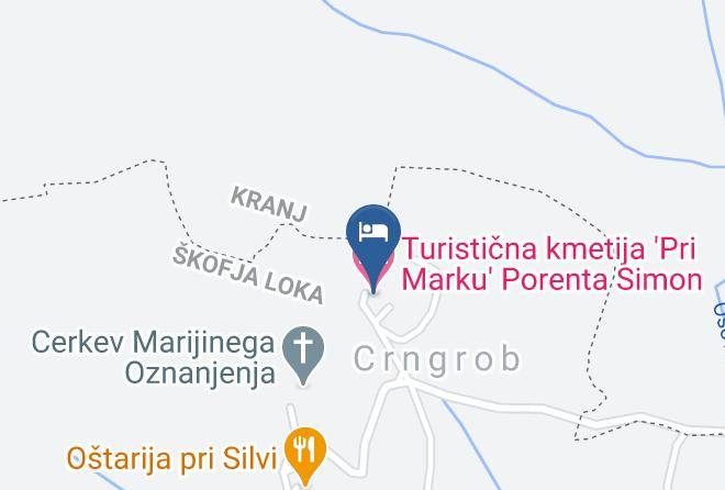 Skofja Loka - Turisticna Kmetija 'pri Marku' Porenta Simon Maps