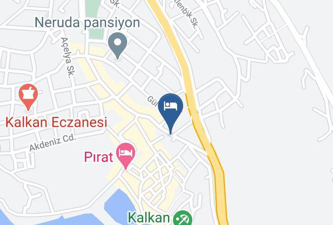 Kas - Turk Evi Maps
