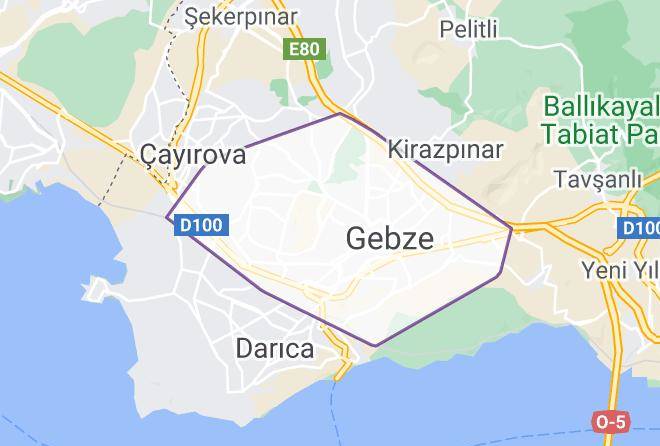 Gebze - Turkuaz Hotel Maps