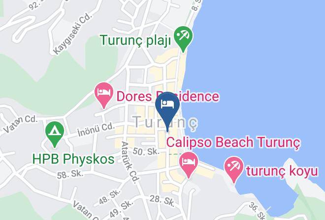 Turunc - Turkuaz Hotel Marmaris Maps