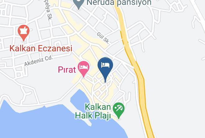 Kas - Turkuaz Pansiyon Kalkan Maps