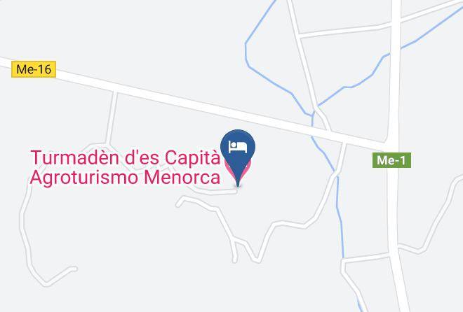 Turmaden D'es Capita Agroturismo Menorca Map