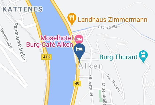 Mayen Koblenz - Turmgasthaus Burg Thurant Maps