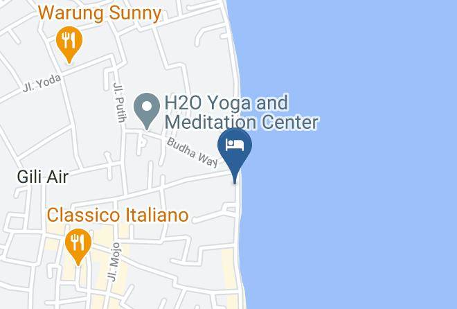 North Lombok Regency - Turtle Beach Hotel Maps