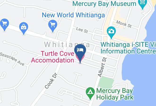 Thames Coromandel - Turtle Cove Accomodation Maps